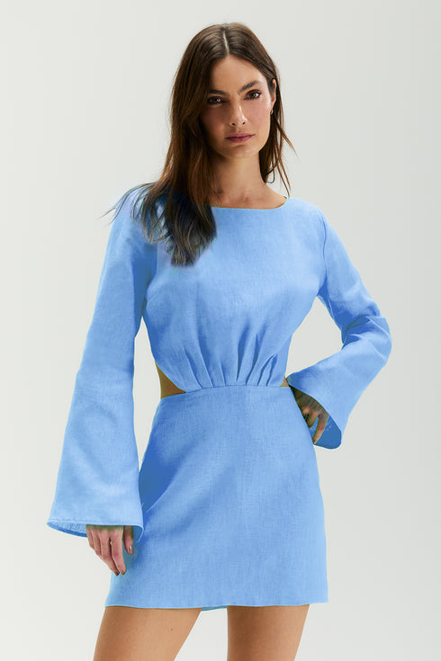 VESTIDO CURTO AZUL